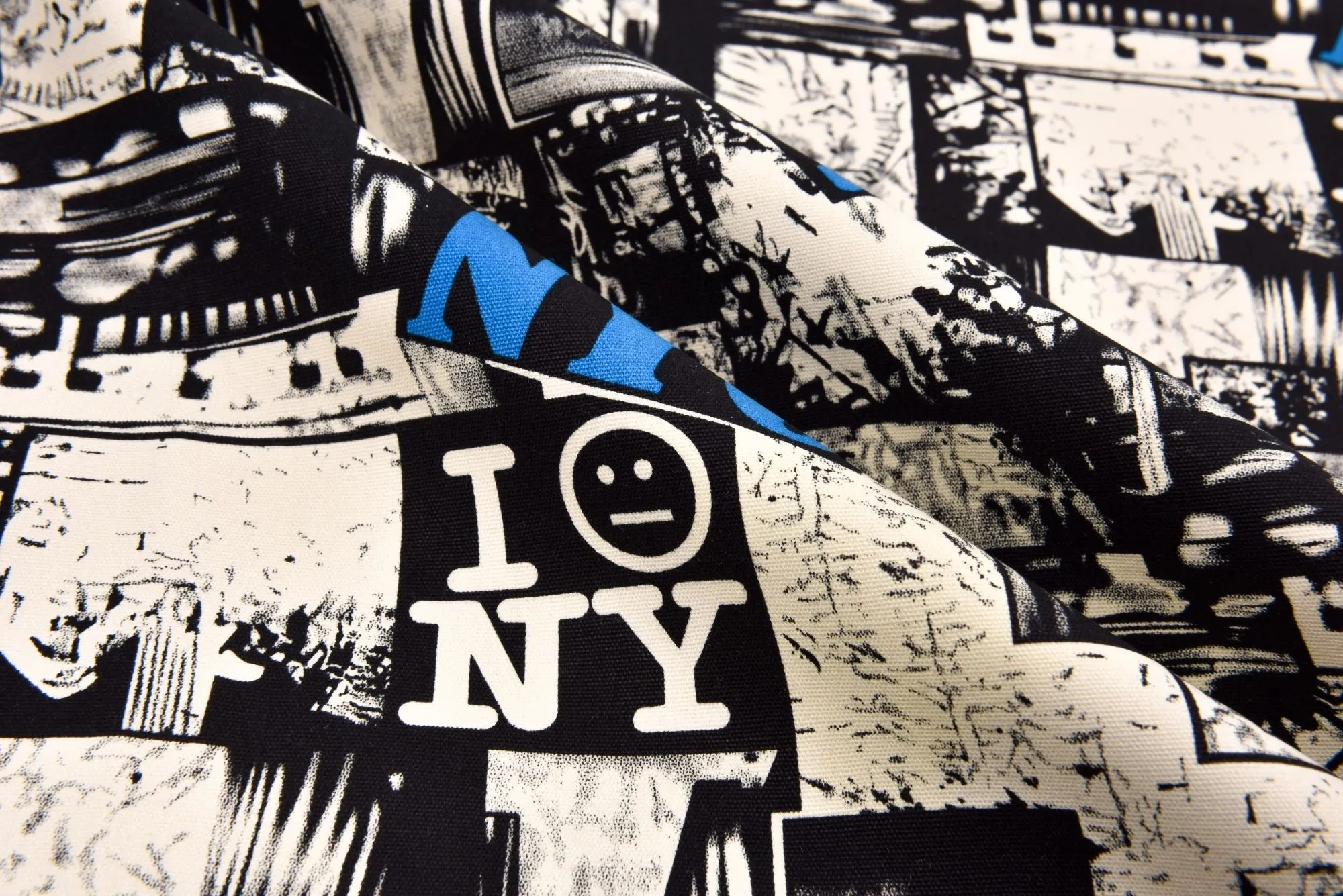 100% Cotton Half Panama Printed Fabric / Canvas printed Fabric /  NYC Shades Digital Print  Fabric