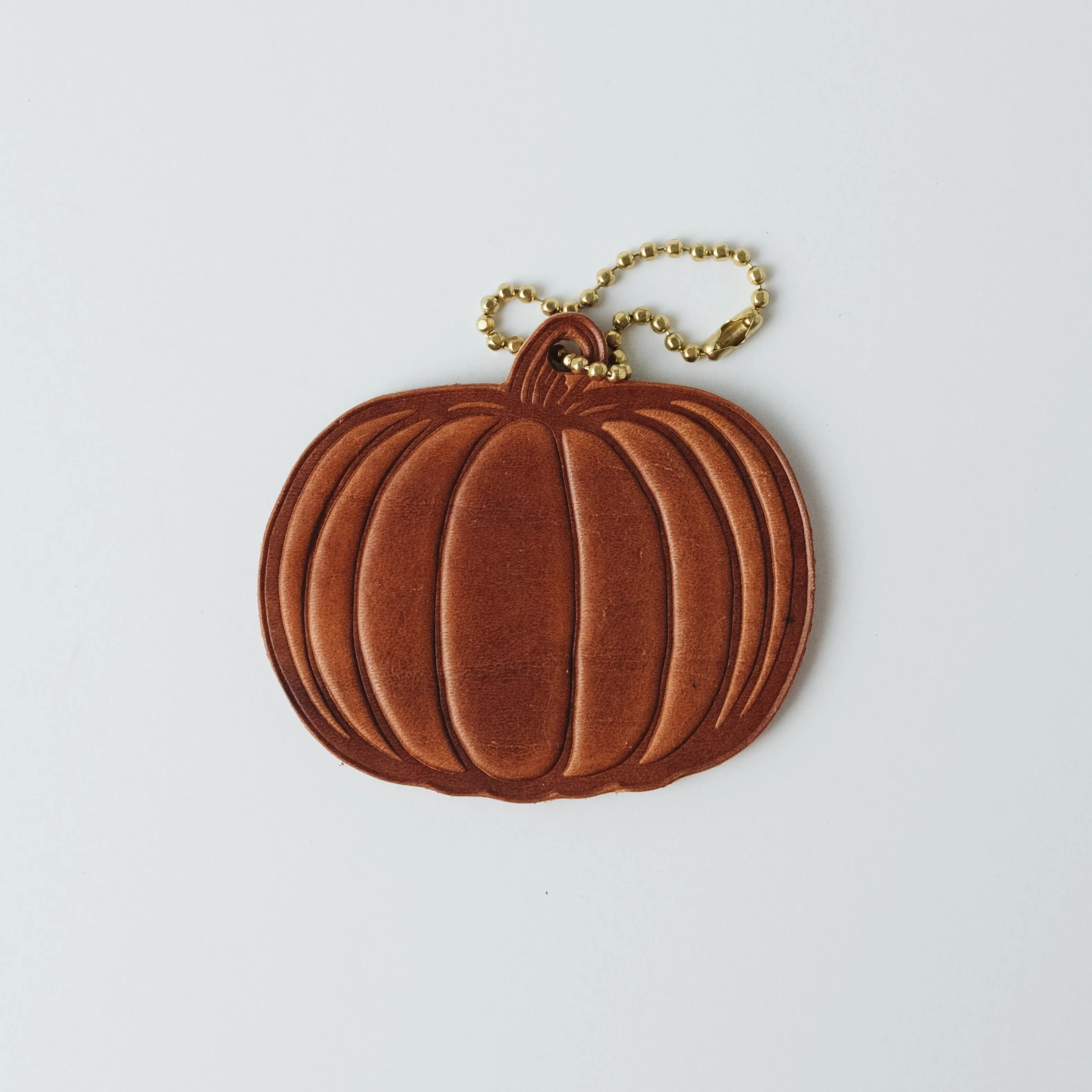 2-Ply Horween Pumpkin Tag