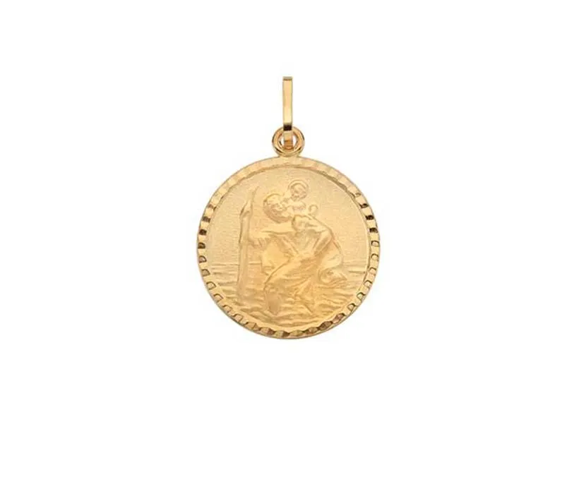 9ct Gold Saint Christopher Pendant