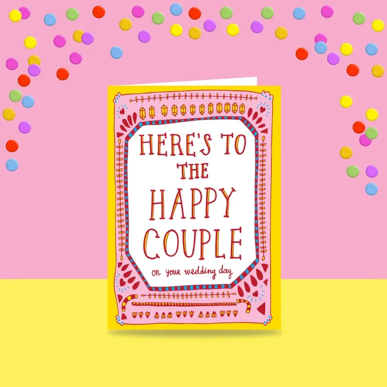 Able And Game Greeting Card - Happy Couple Wedding