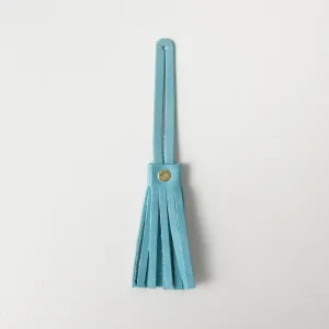 Aegean Blue Leather Tassel