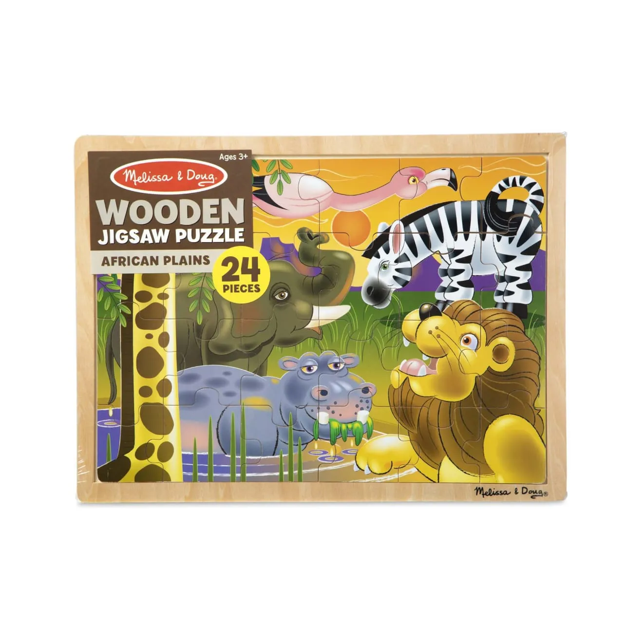 African Plains Wooden Jigsaw Puzzle - 24 Pieces