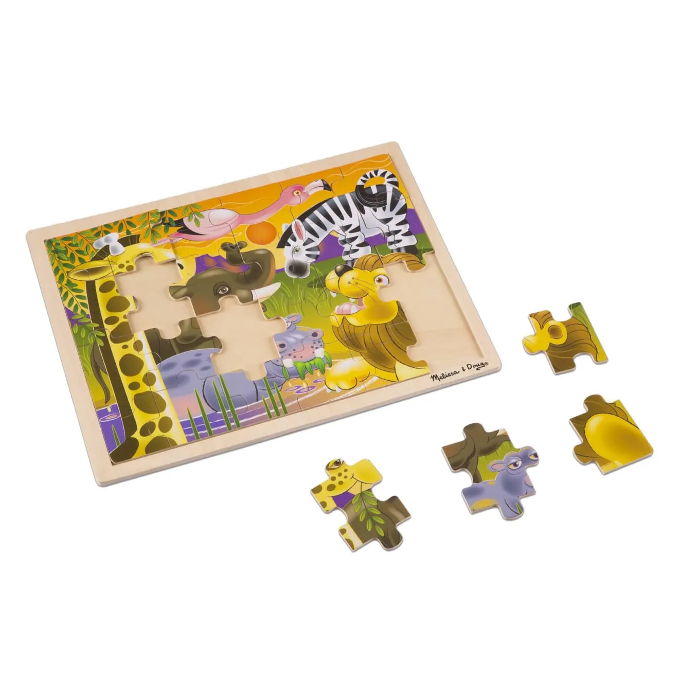 African Plains Wooden Jigsaw Puzzle - 24 Pieces