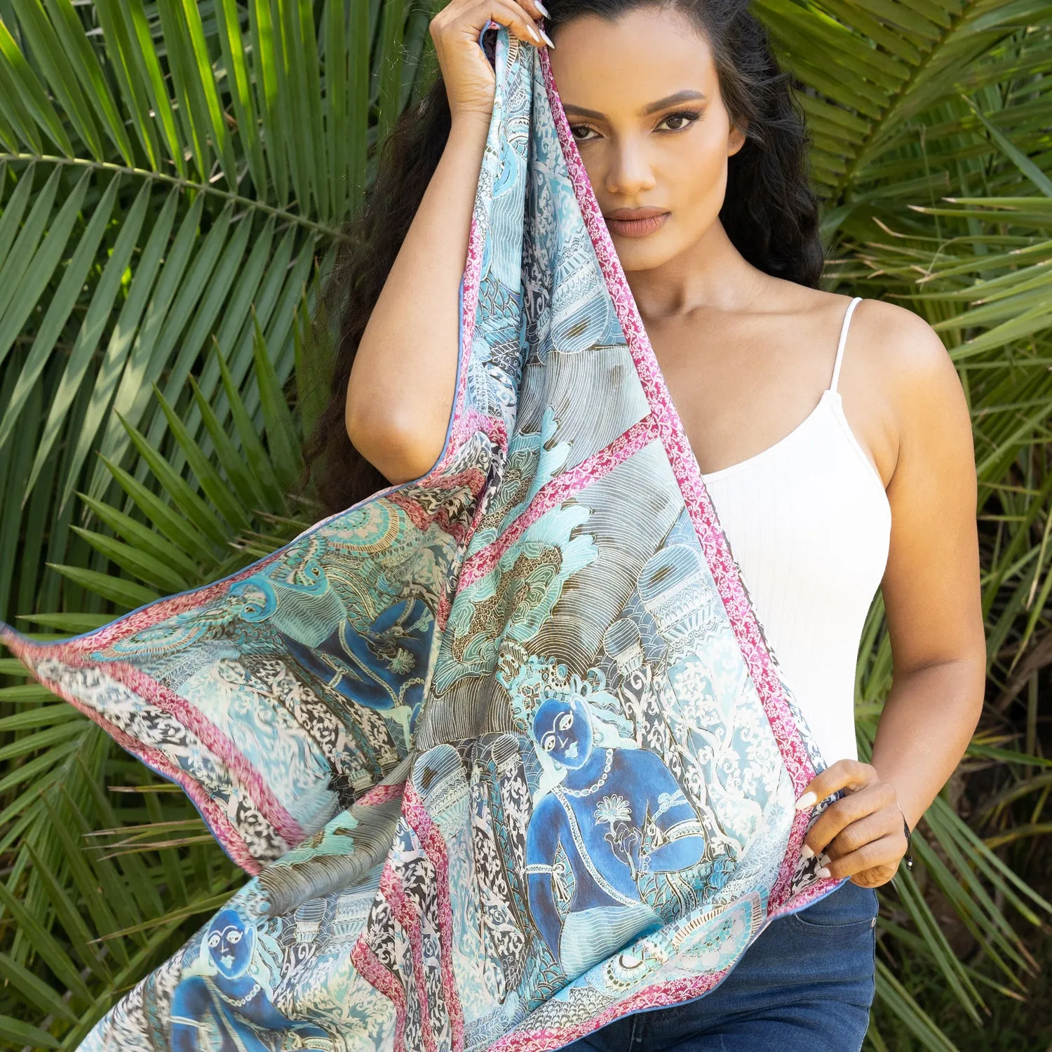 Ajanta India - Square Scarf