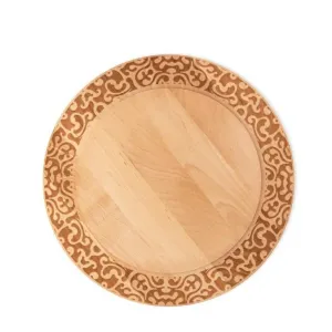 Alessi MW23 Dressed In Wood Cheese plate in beech wood