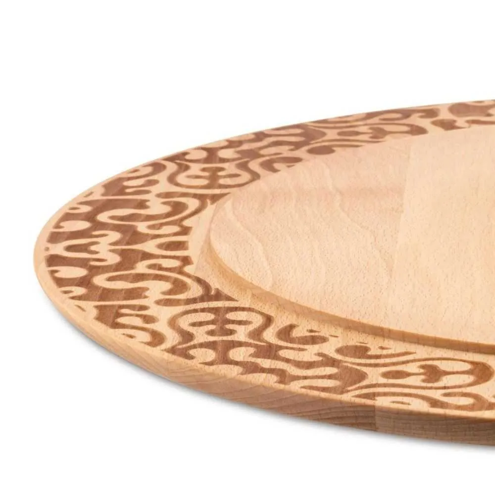 Alessi MW23 Dressed In Wood Cheese plate in beech wood