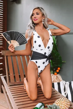 Aloha Honey One Piece Swimsuit in Polka Dot