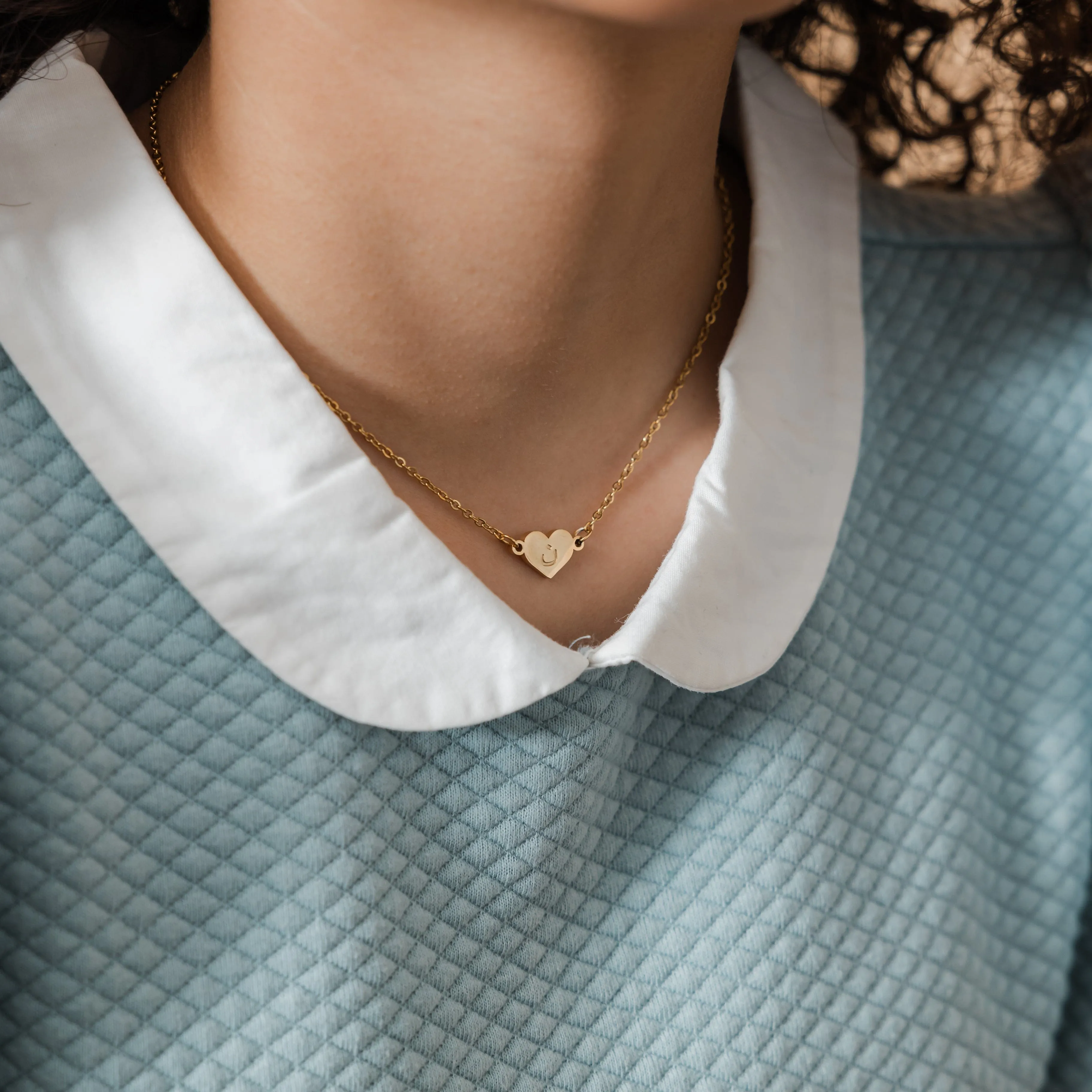 Arabic Letter Heart Necklace | Girls