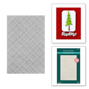 argyle plaid 3d embossing folder by Spellbinders