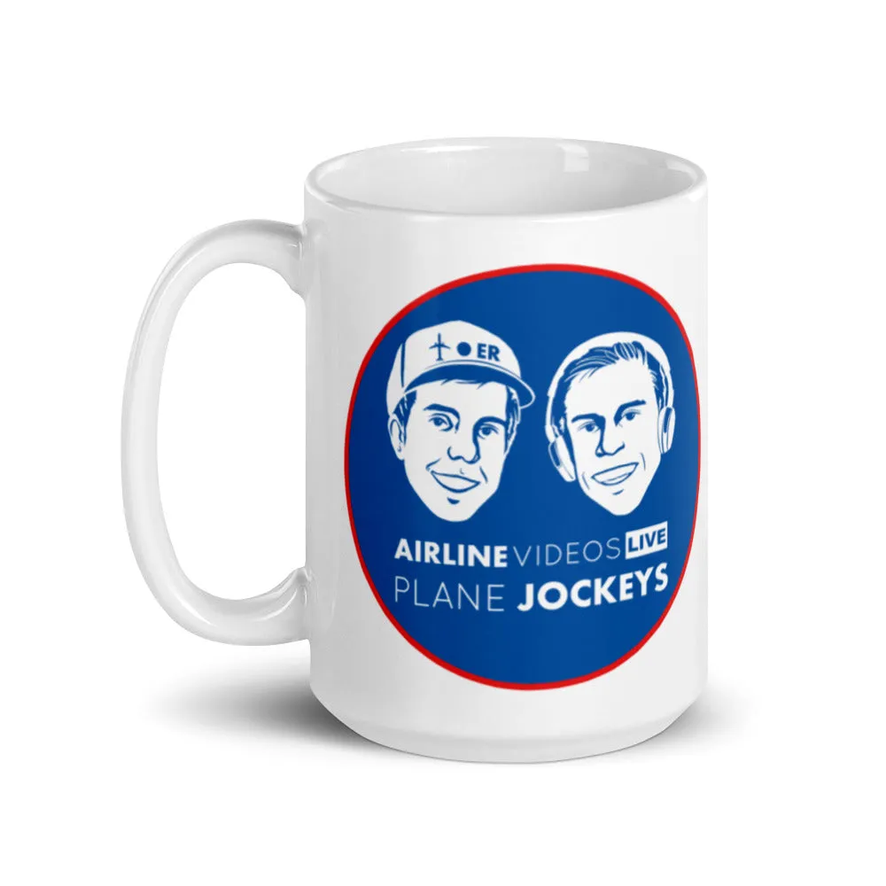 AVL PLANE JOCKEYS White glossy mug