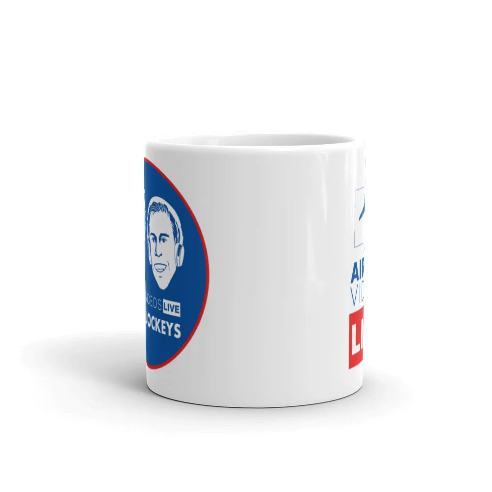 AVL PLANE JOCKEYS White glossy mug