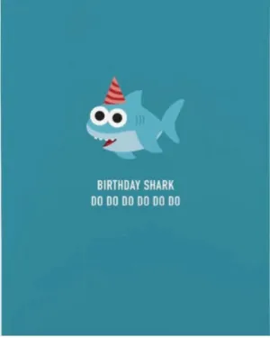 Birthday Shark Greeting Card