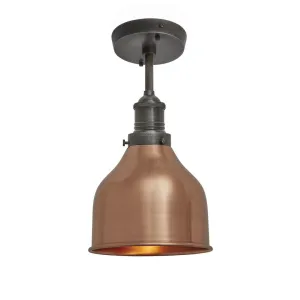 Brooklyn Cone Flush Mount - 7 Inch - Copper - Industville