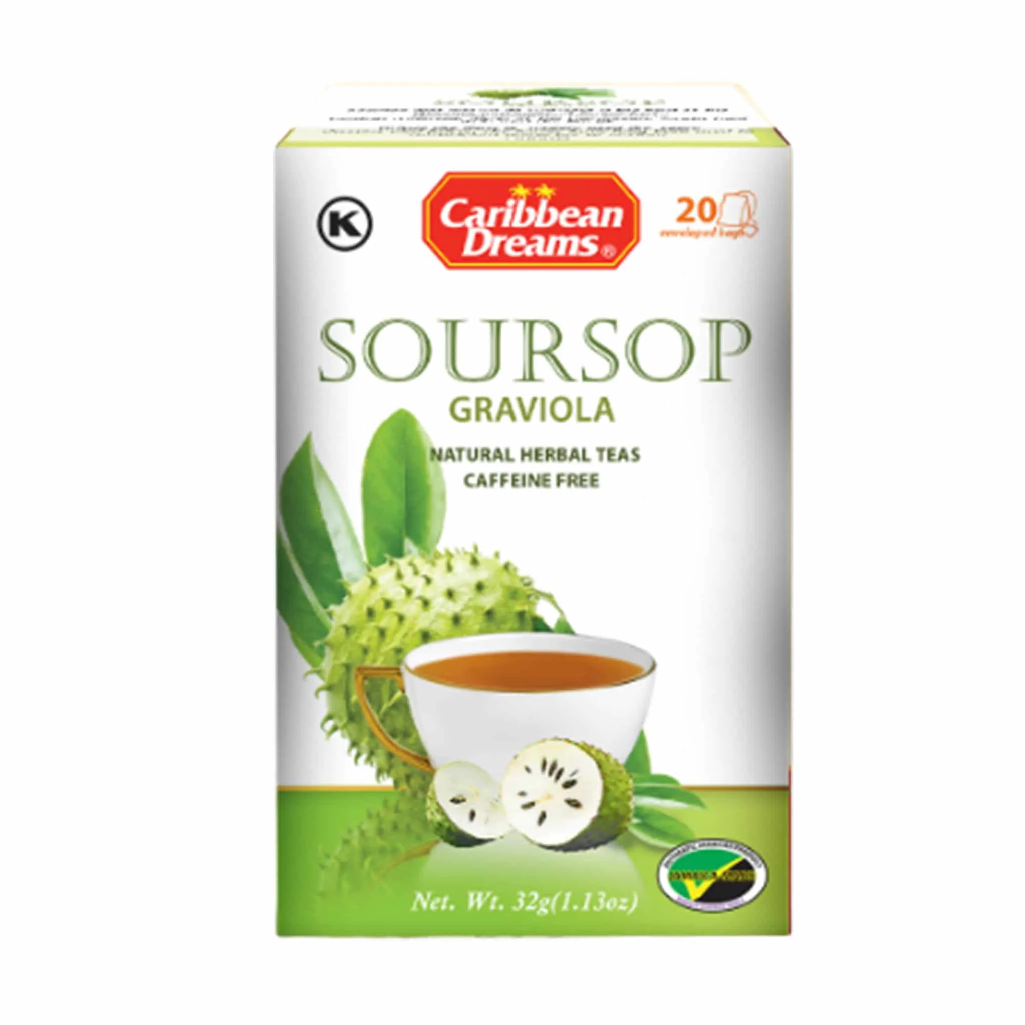 Caribbean Dreams Soursop Tea, 20 Sachets