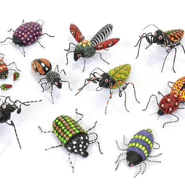 Ceramic and Wire Insects