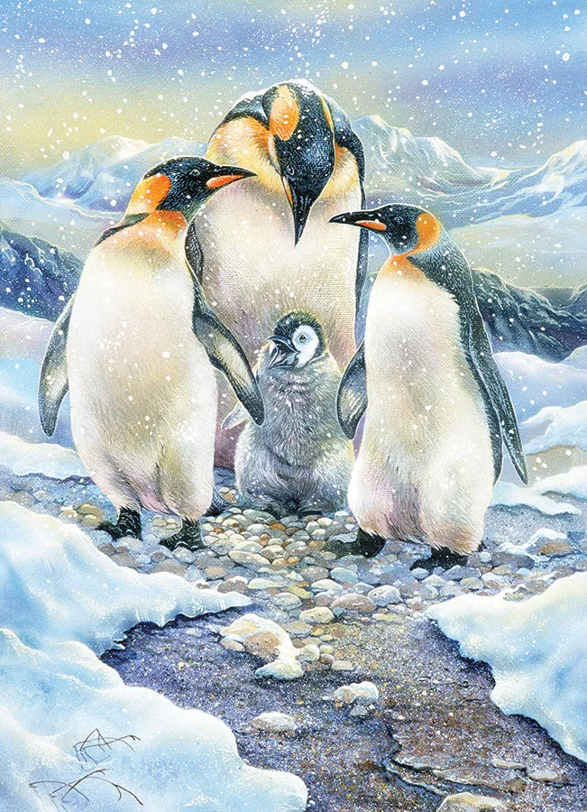 Cobble Hill 350 Piece Family Puzzle - Penguin Family