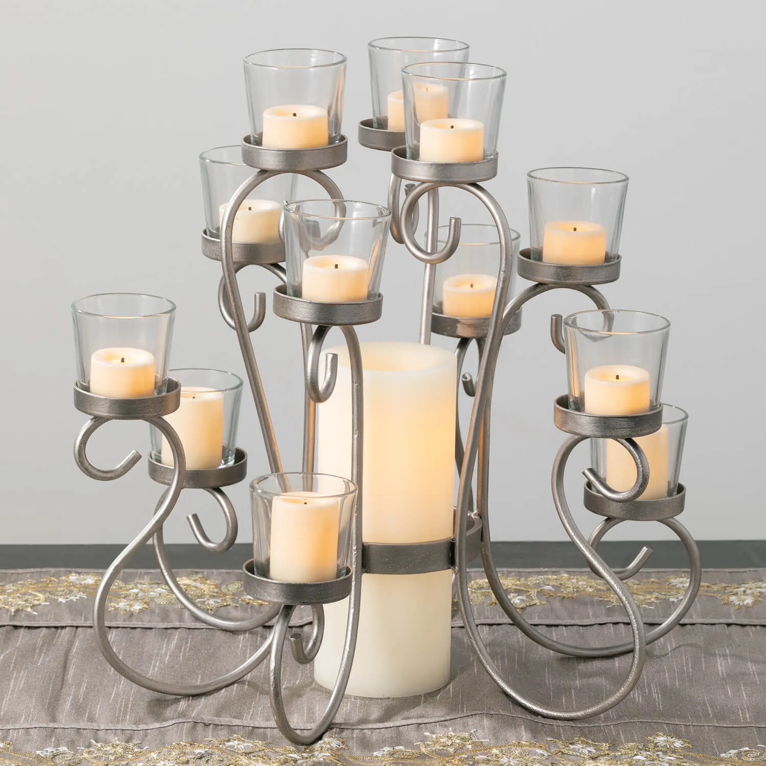 Cream Mini LED Votive Candle Set