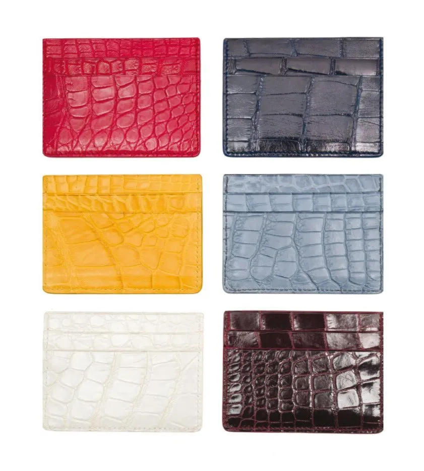 Crocodile  Credit Card Holder GENUINE CROCODILE LEATHER