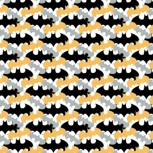 DC Comics, Batman Fabric Retro Camp Mustard