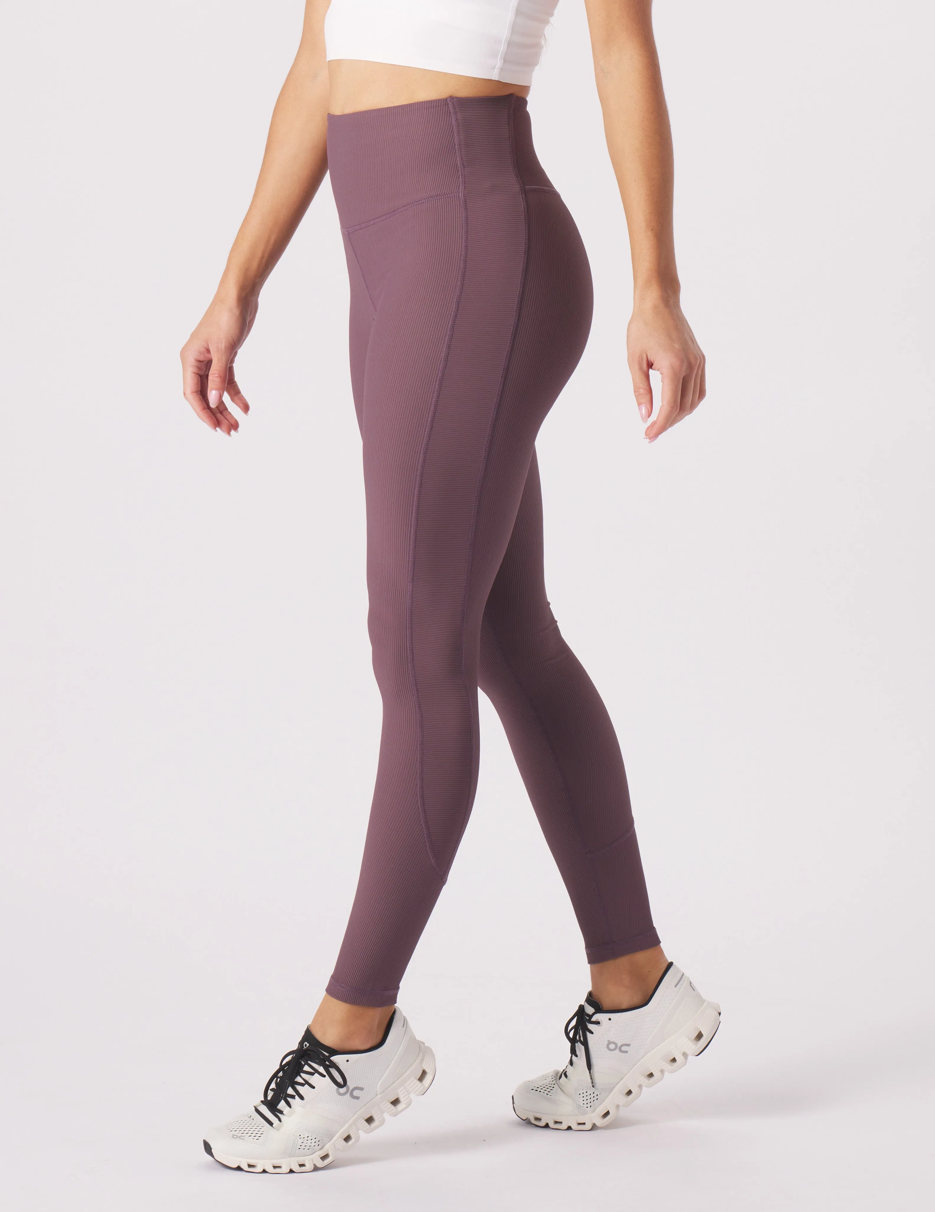 Directional Legging: Berry Wine