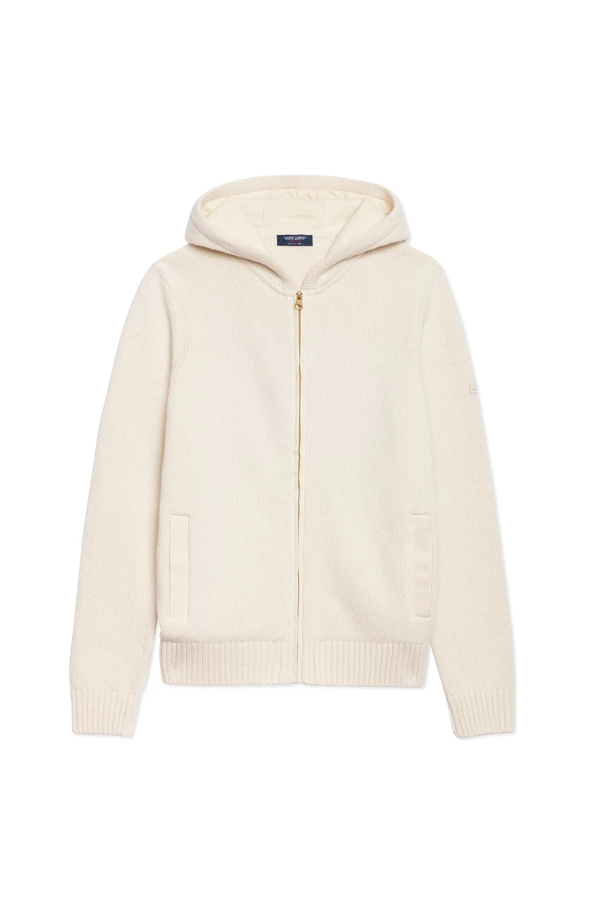 DUBLIN - Zip-up Jacket with Hood  | Wool Blend (IVORY)