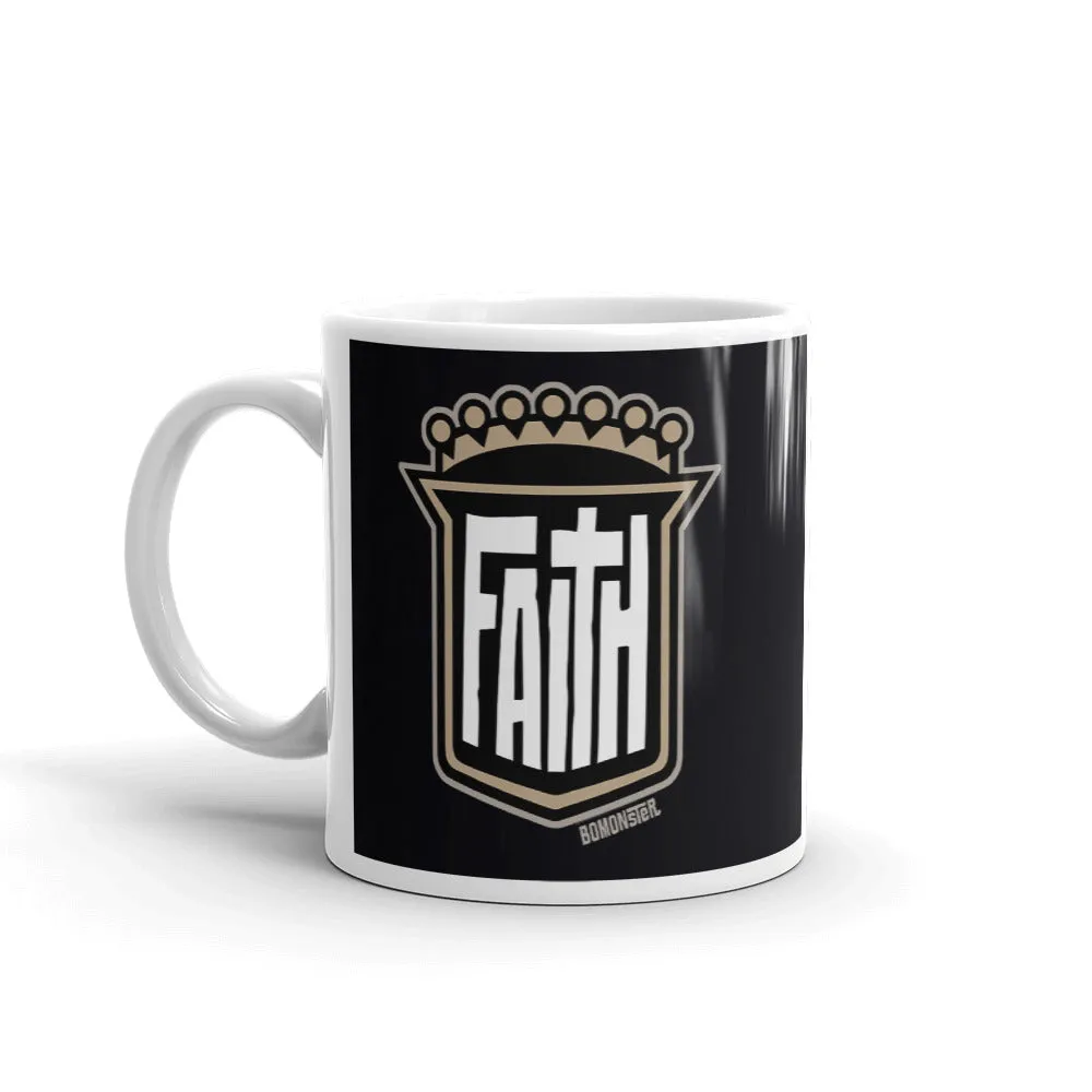 Faith Shield Ceramic Mug