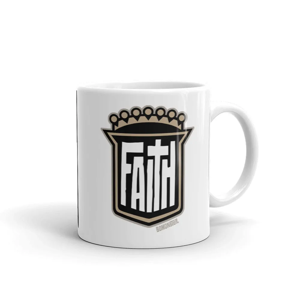 Faith Shield Ceramic Mug