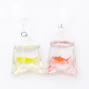 Fish in a Bag Charm (4 pieces)