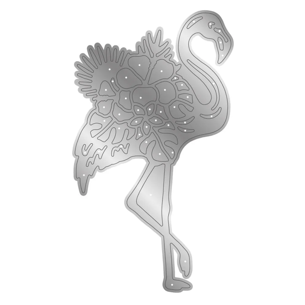 Flamazing Flamingos die silhouette by crafter companion