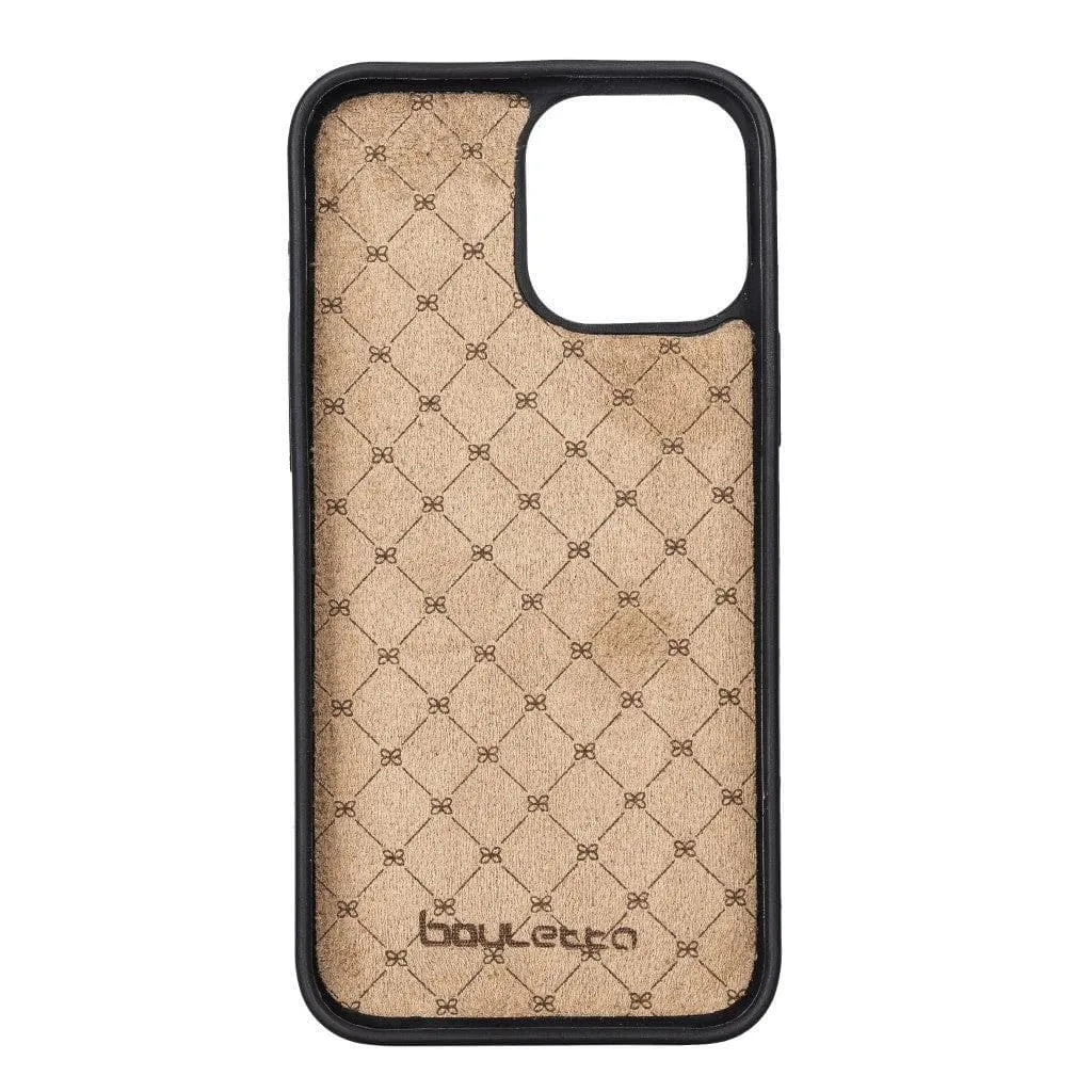 Flexible Leather Back Cover with Card Holder for iPhone 13 Series