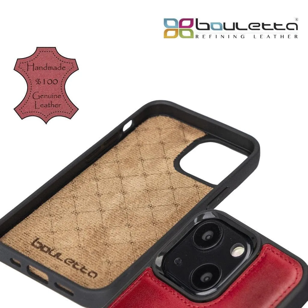 Flexible Leather Back Cover with Card Holder for iPhone 13 Series