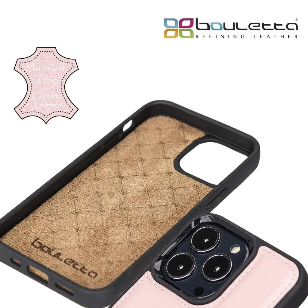 Flexible Leather Back Cover with Card Holder for iPhone 13 Series