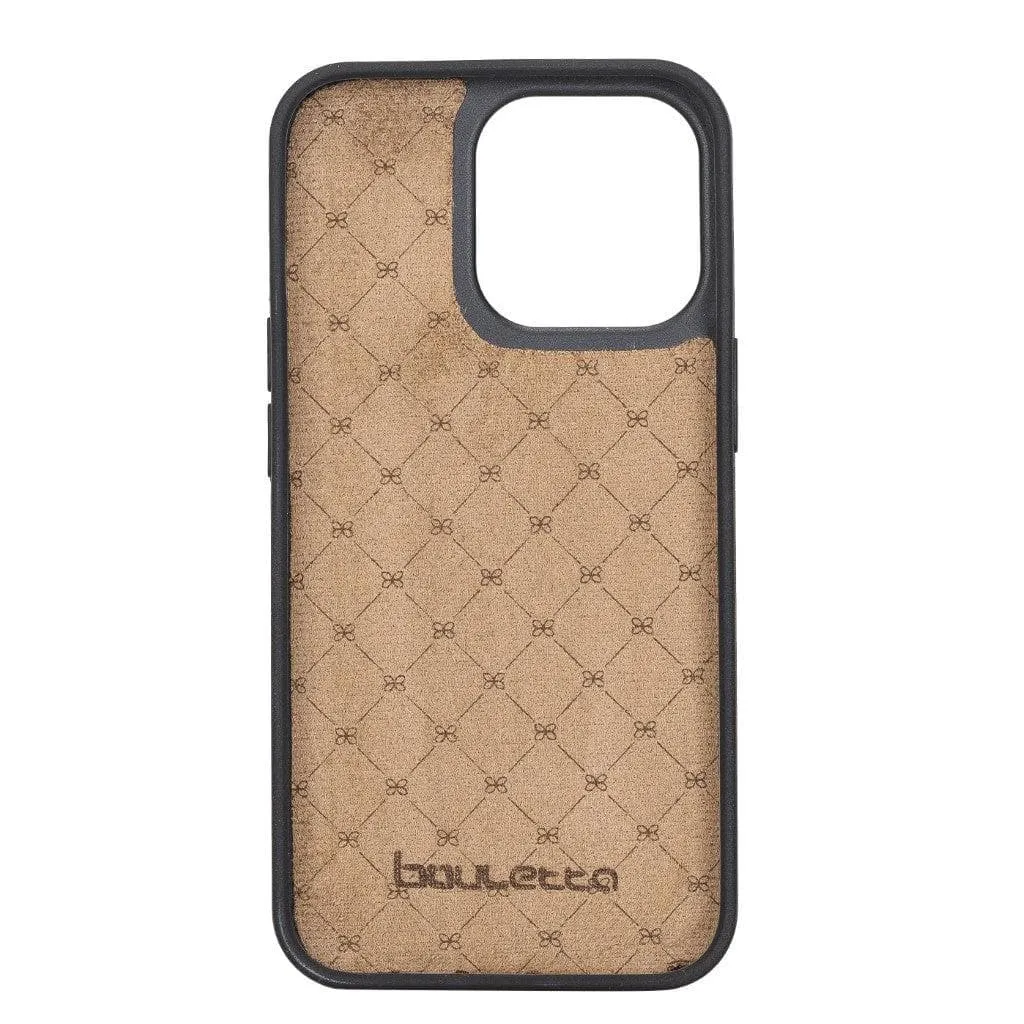 Flexible Leather Back Cover with Card Holder for iPhone 13 Series