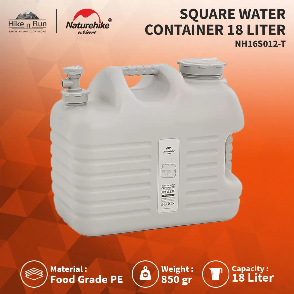 Galon Air Naturehike NH16S012-T PE Square Water Container Bucket