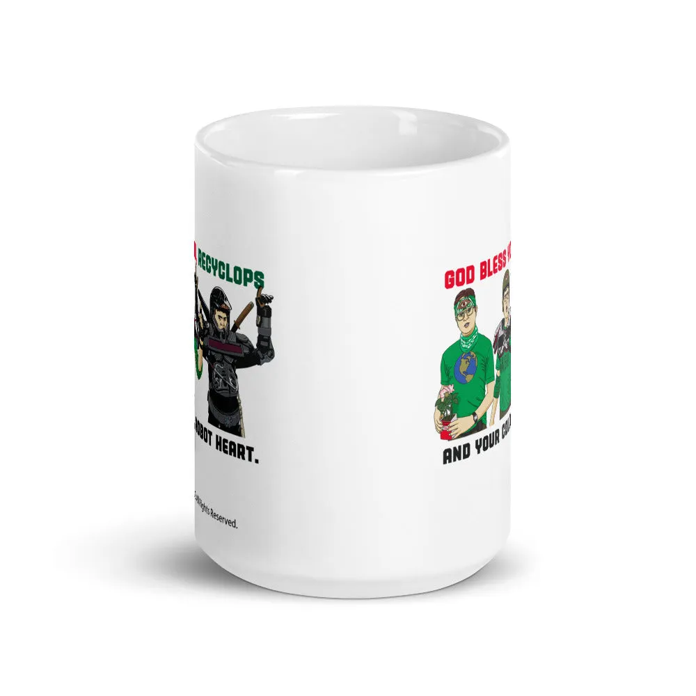 God Bless You Recyclops - Coffee Mug