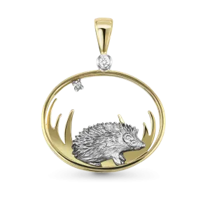 Hetty the Hedgehog Gold Pendant