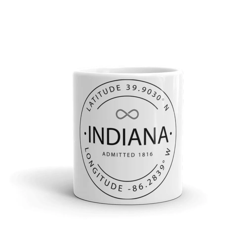 Indiana - Mug - Latitude & Longitude