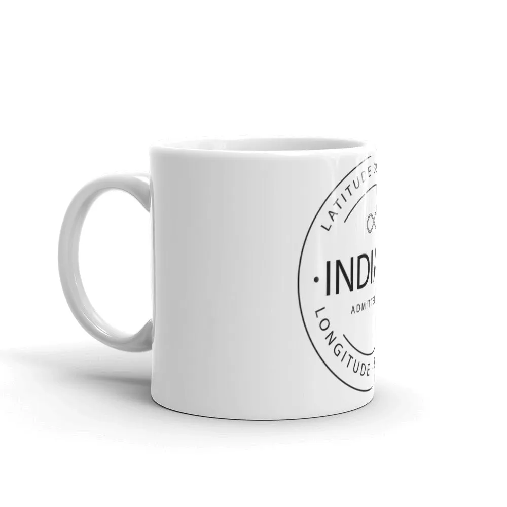 Indiana - Mug - Latitude & Longitude