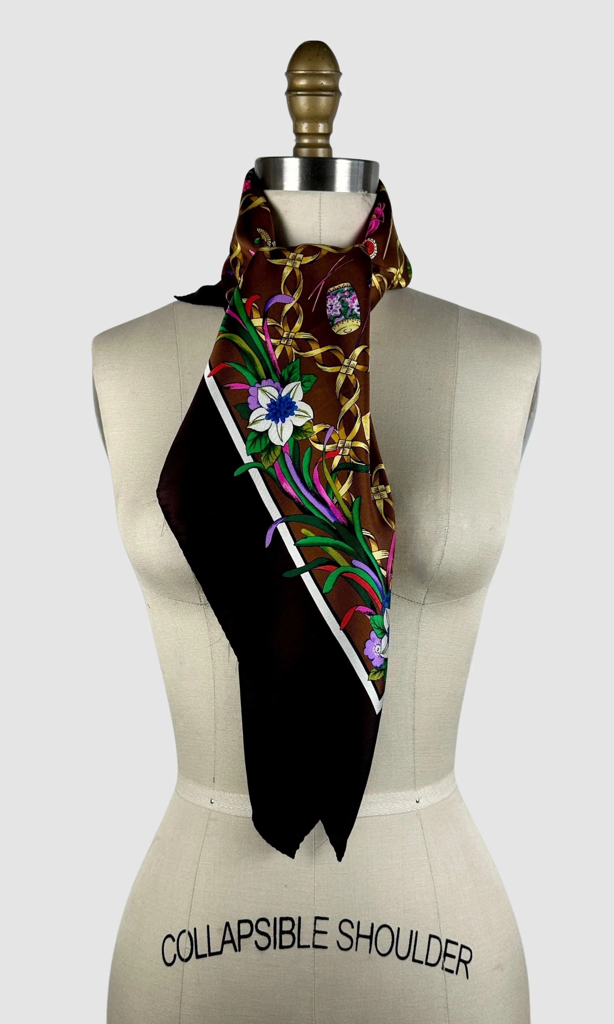 KARL LAGERFELD 90s Silk Scarf