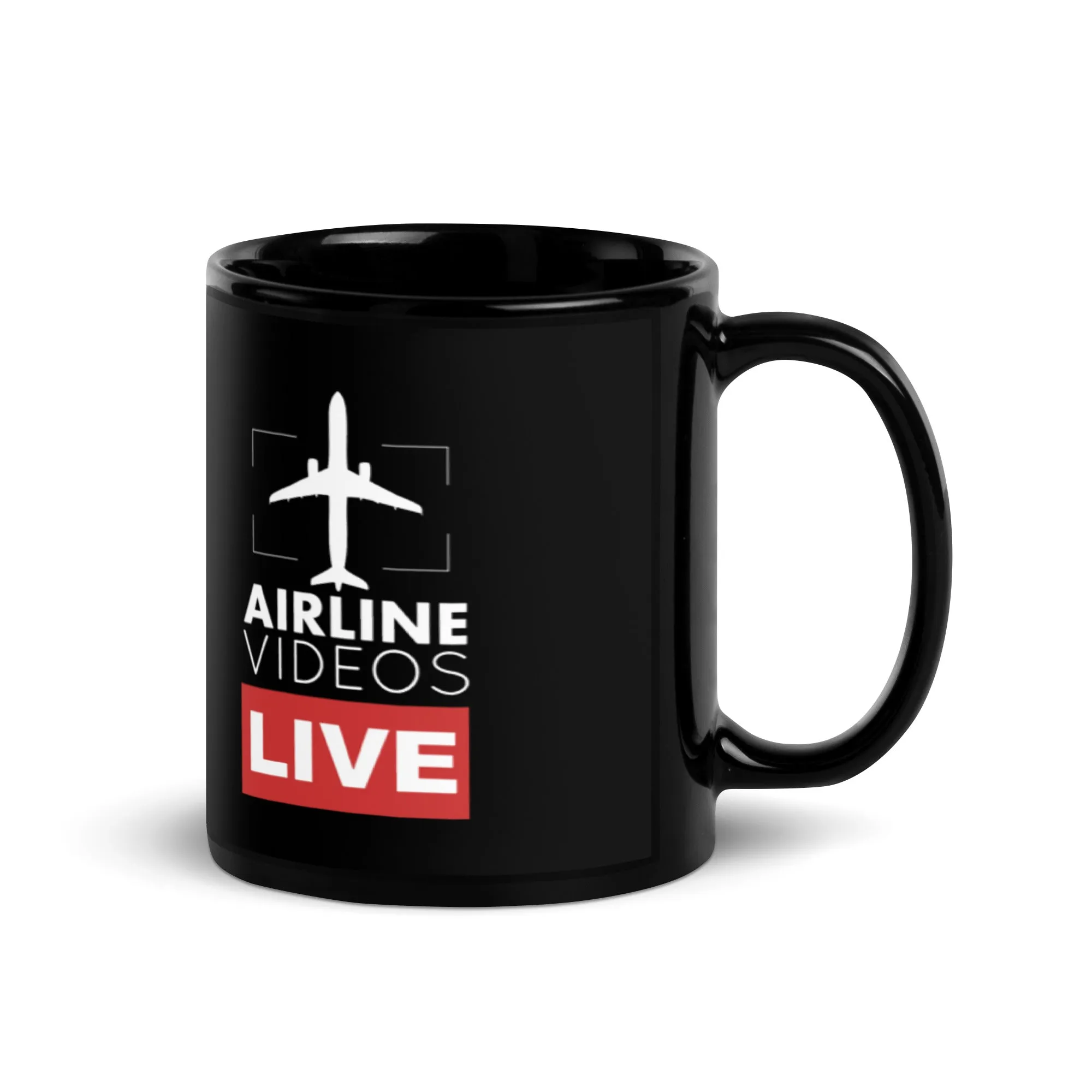 LAX TOWER Black Glossy Mug - SOLD IN US ONLY