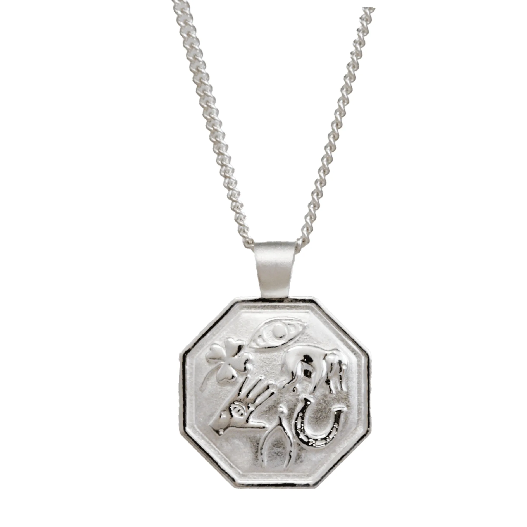 Lucky Life Personalised Silver Necklace