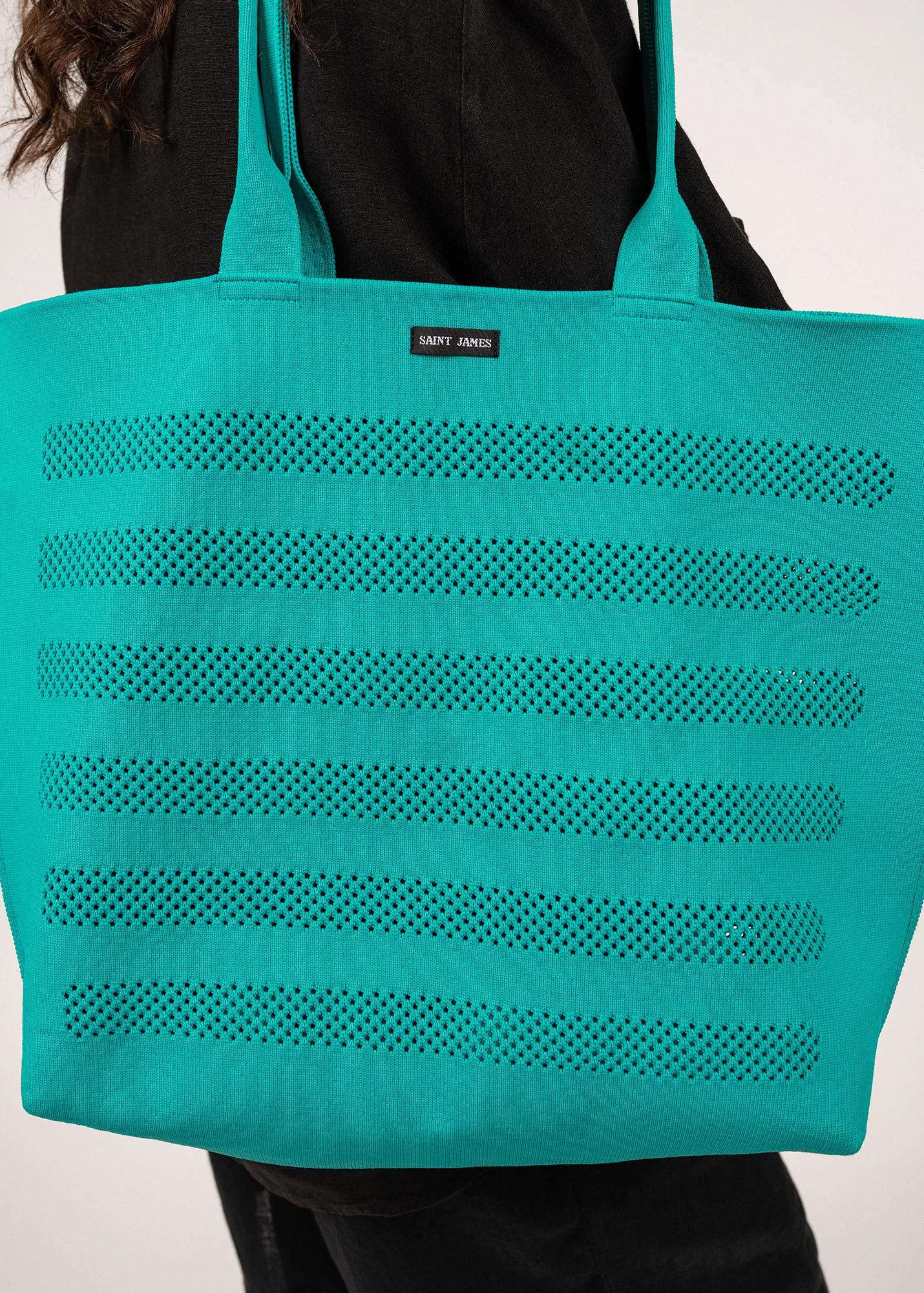 MAILLE BAG - Striped Mesh Bag (ABSINTHE GREEN)