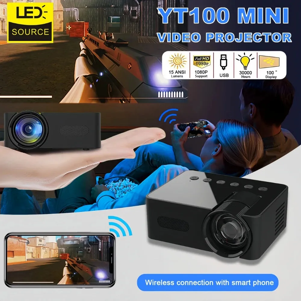 Mini Projector Mobile Video Wifi Smart Portable Home Theater Wireless Multiscreen for iPhone Android Cinema