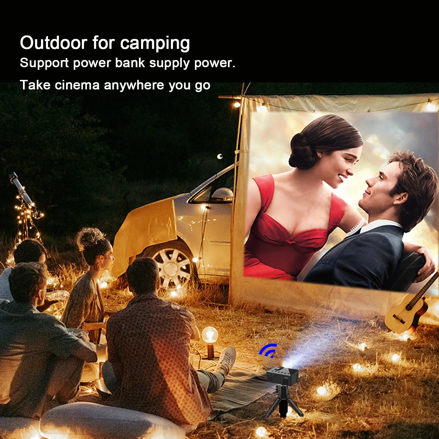 Mini Projector Mobile Video Wifi Smart Portable Home Theater Wireless Multiscreen for iPhone Android Cinema