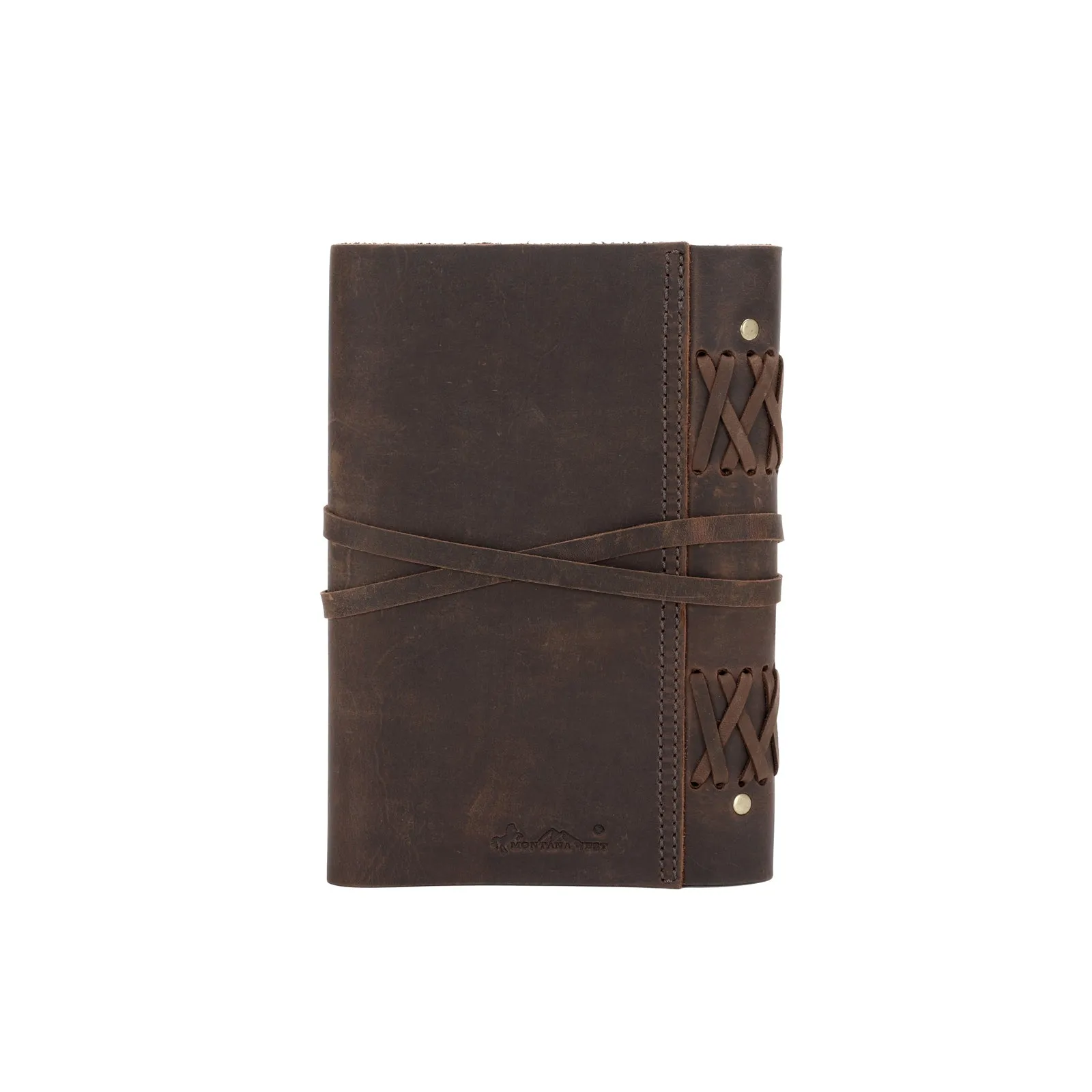 MWL-036 Montana West Western Vintage Genuine Leather Journal Notebook Handheld Size 6.5" x 9.25" (120 Sheets/240 Pages)