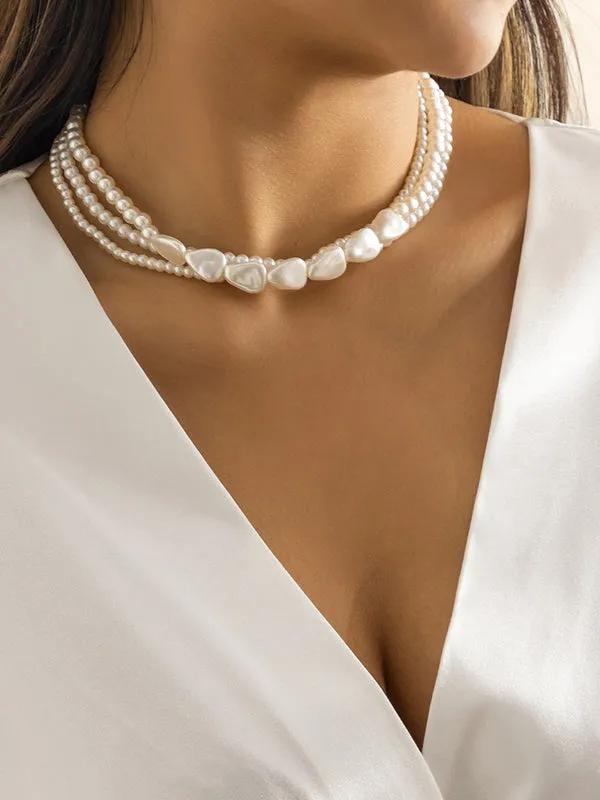 Original Vintage Multi-Layered Pearl Necklace