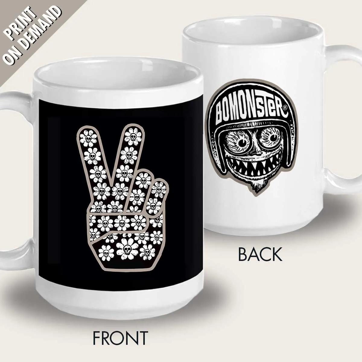 Peace Skulls Ceramic Mug