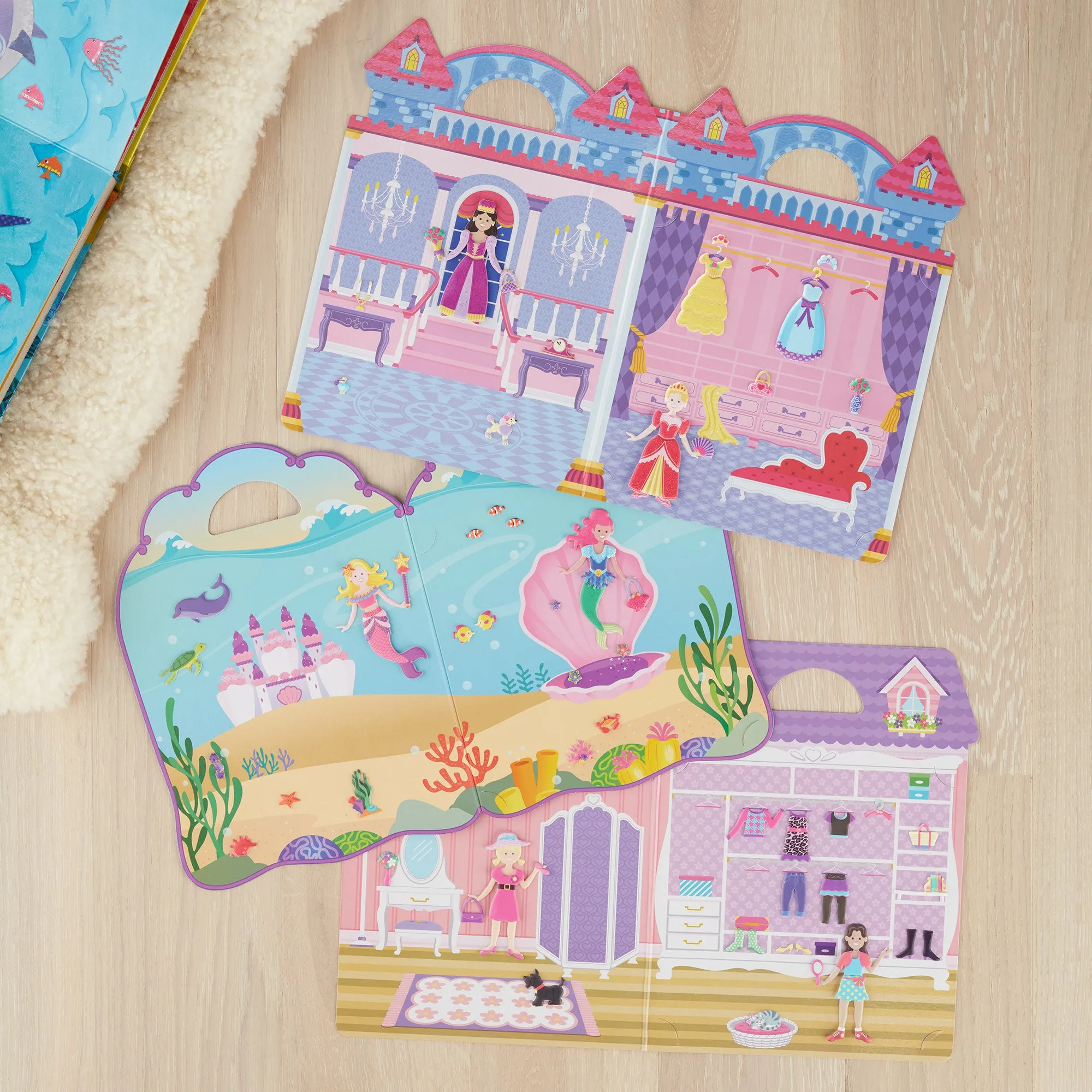 Puffy Sticker Bundle - Dress-Up, Princess and Mermaid