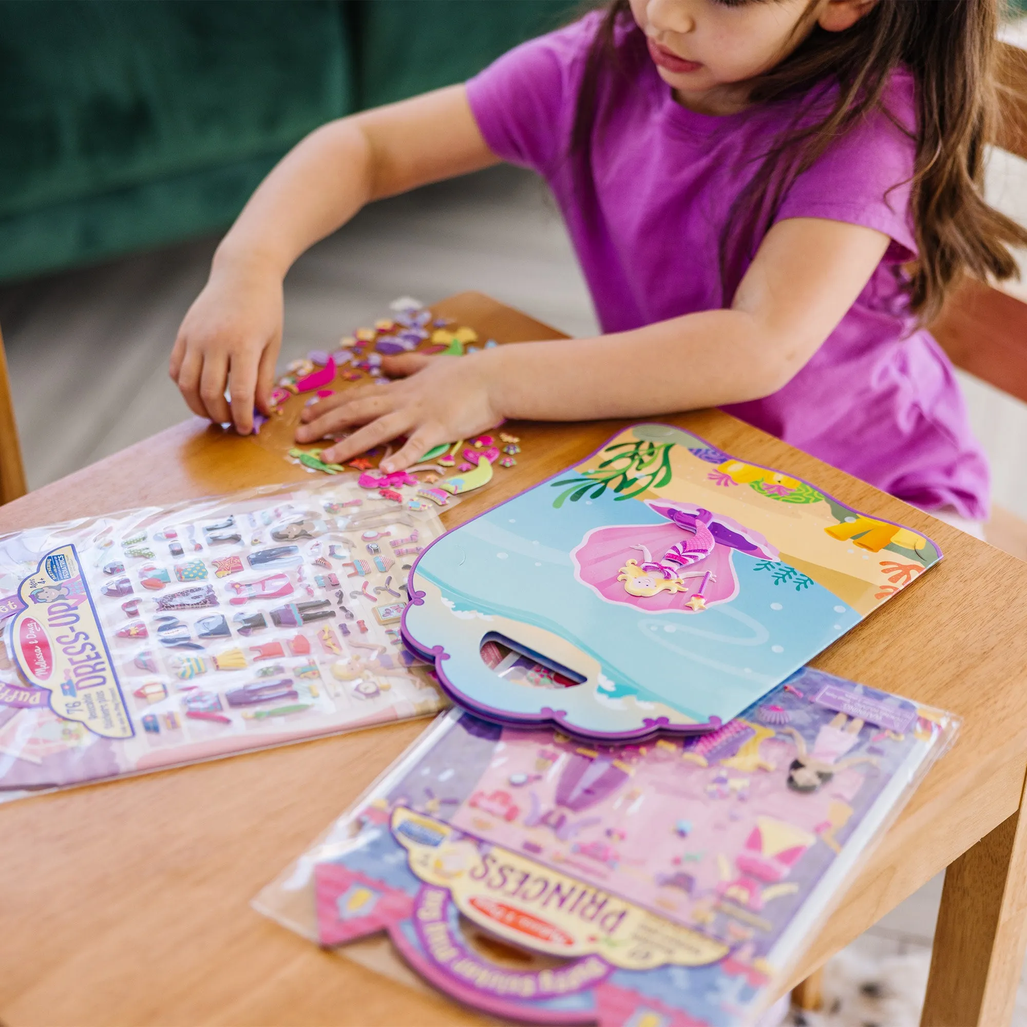 Puffy Sticker Bundle - Dress-Up, Princess and Mermaid