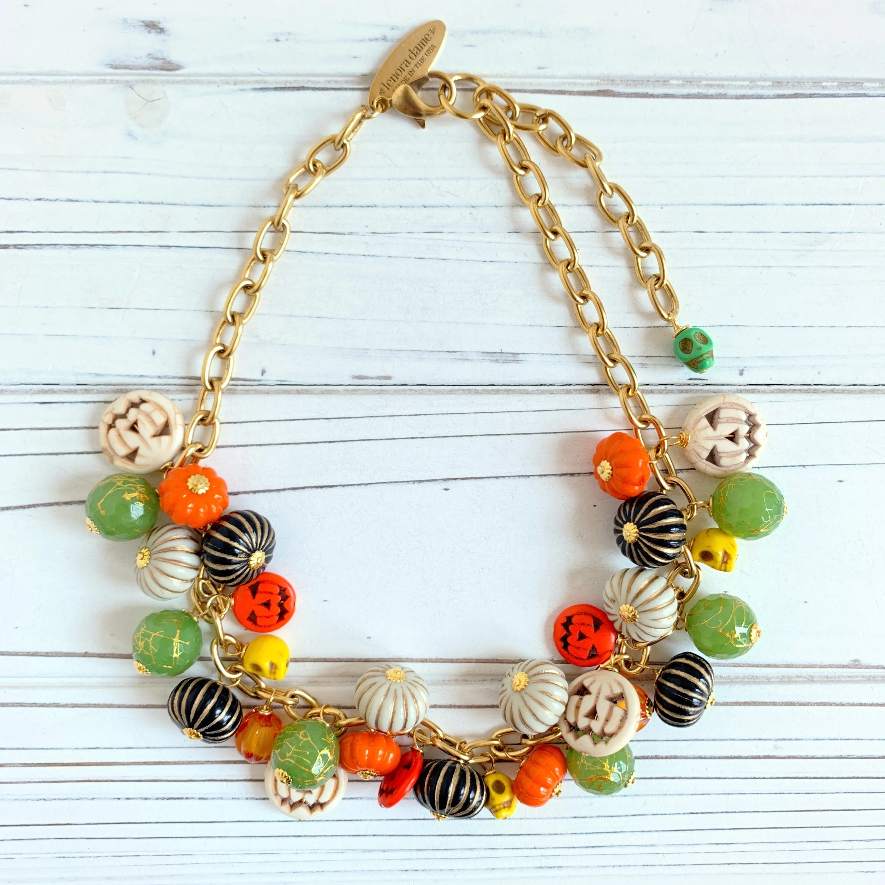 Pumpkin King Halloween Necklace